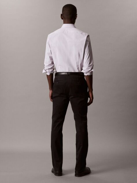 Purple Slim Fit Micro Dot Poplin Shirt  Men