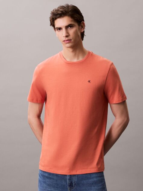 Orange Crew Neck T-Shirt  Men