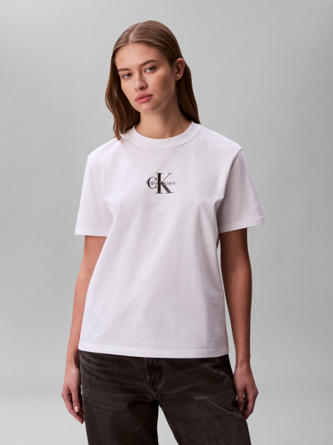 Λευκό Κοντομάνικο T-Shirt  Γυναίκα