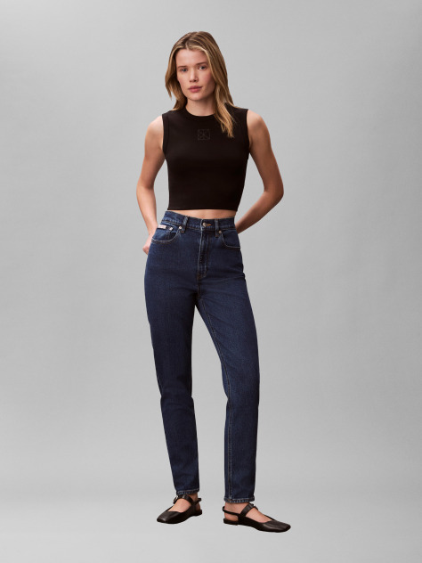 Denim Τζιν Με Mom Ίσια Εφαρμογή  Γυναίκα