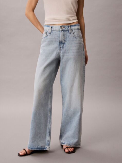 Denim Baggy Τζιν Με Χαμηλή Μέση  Γυναίκα