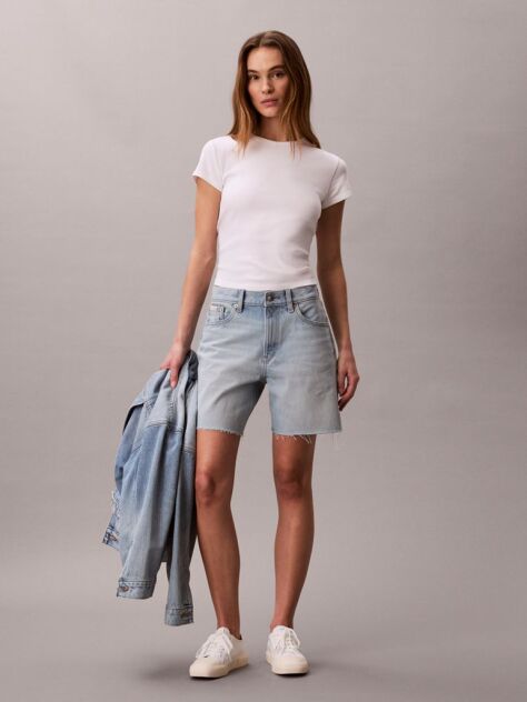Denim 90s Denim Σορτς Με Ξεβάμματα  Γυναίκα