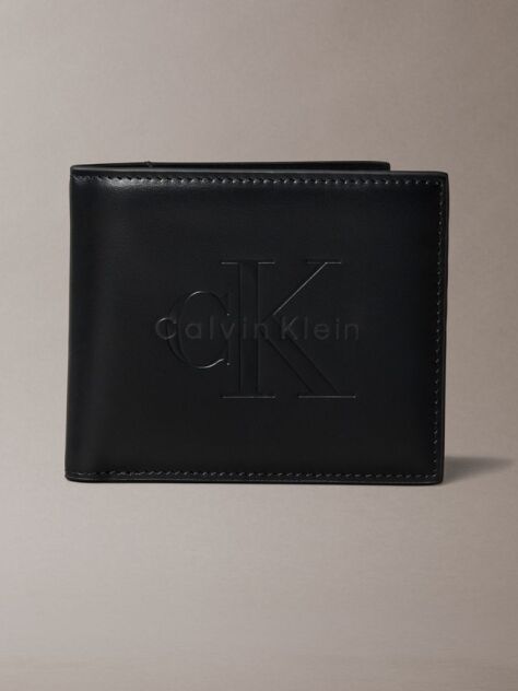 Black Nappa Leather RFID Billfold Wallet  Men