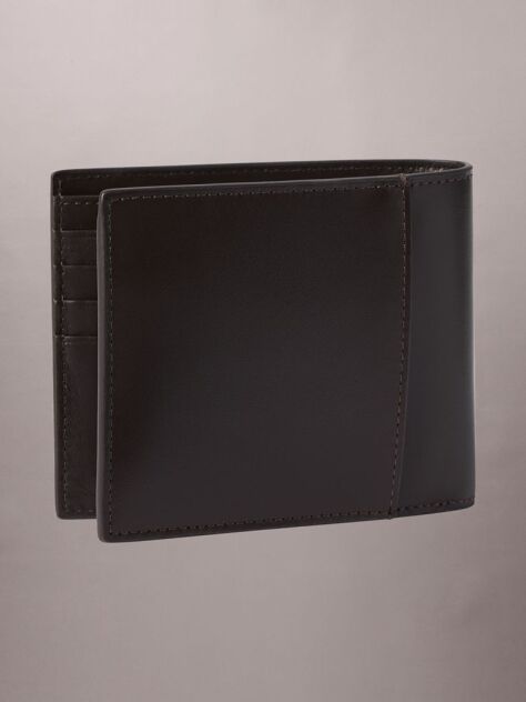 Brown Leather Bifold Wallet  Men