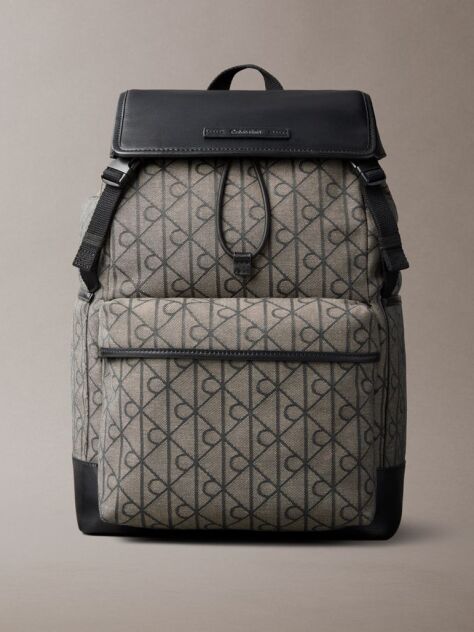 Multi Water Repellent Logo Jacquard Backpack  Men