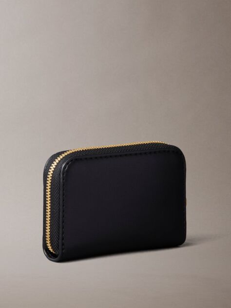 Black Bold CK Medium Zip Around Wallet  Women