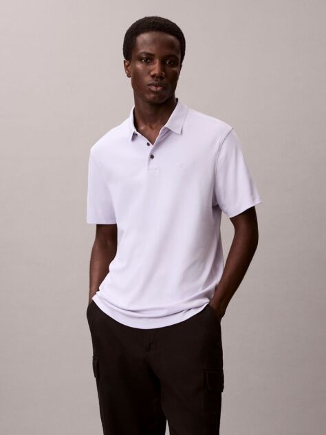 Purple Pima Cotton Polo Shirt  Men
