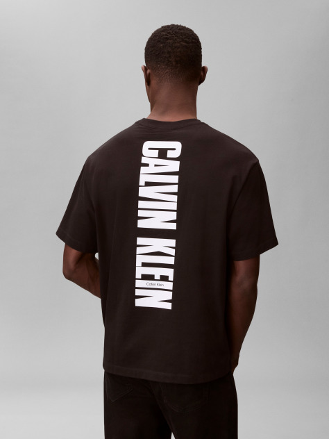 Black Heavy Jersey Logo T-shirt  Men