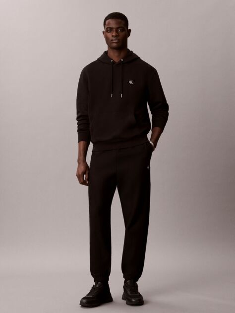 Black Cotton Terry Monogram Joggers  Men
