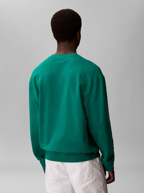 Green Relaxed Monogram Hoodie  Men