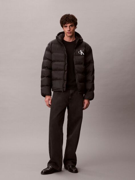 Black Monogram Puffer Jacket  Men