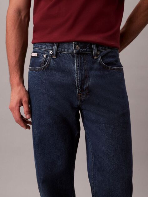 Μπλε 90s Τζιν Παντελόνι Με Tapered Γραμμή  Άνδρας