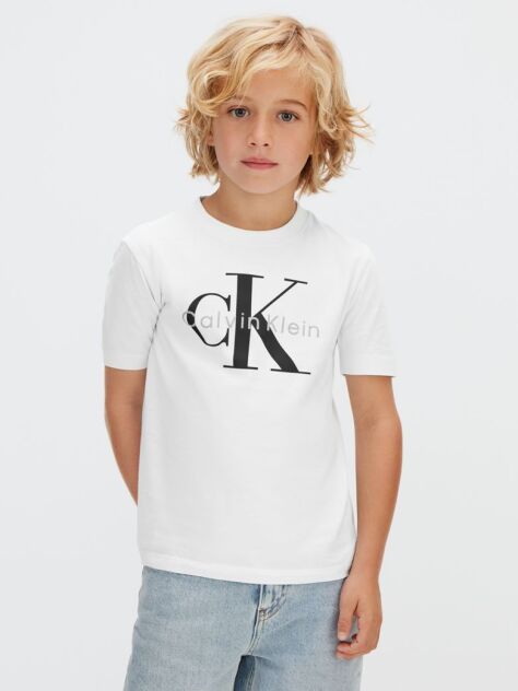 Λευκό T-shirt Με Λογότυπο  Παιδικό Unisex