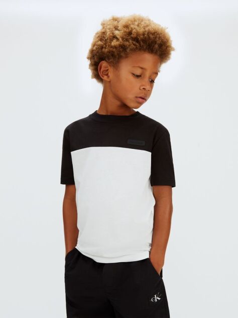 Μαύρο T-shirt Με Colour Block Σχέδιο  Αγόρι