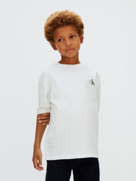 Λευκό T-shirt Με Γραφικό Τύπωμα Πίσω  Αγόρι