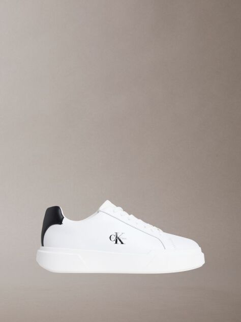 White Leather Durable Traction NYC Trainers  Men