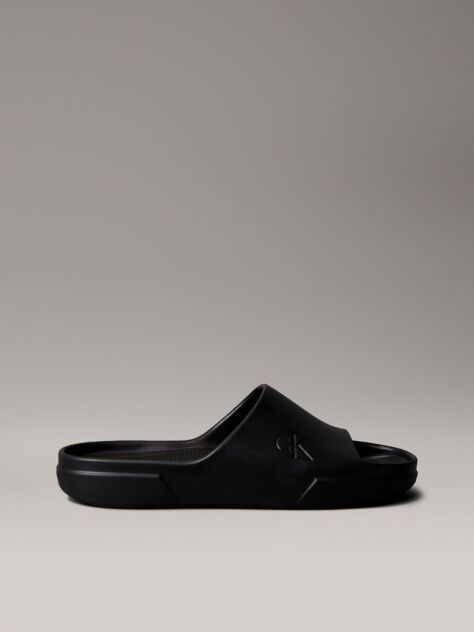 Μαύρο Slides Με Signature Λογότυπο Και One-Piece Σχεδιασμό  Άνδρας