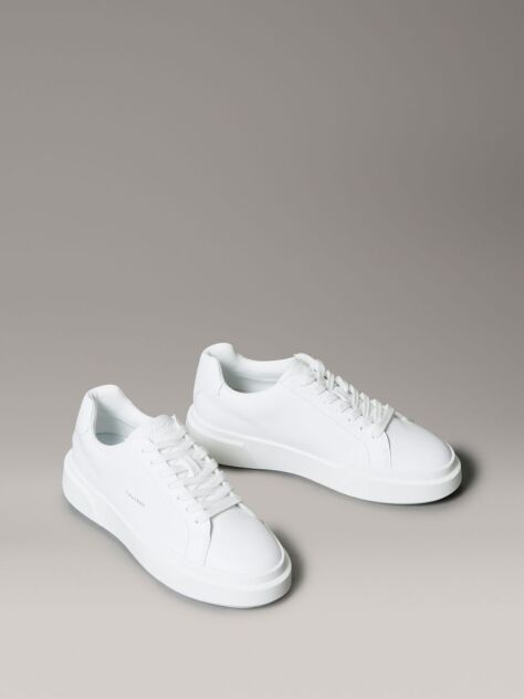 White Leather Durable Traction NYC Trainers  Women