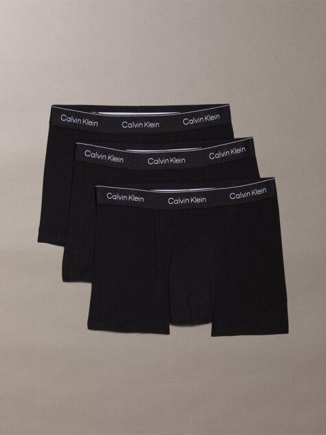 Μαύρο Σετ 3 Άνετα Dart Μπόξερ - Icon Cotton Stretch  Άνδρας