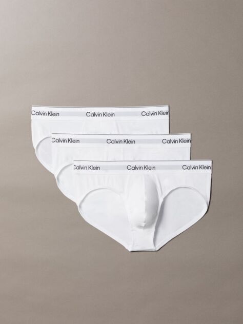 Λευκό Σετ 3 Σλιπ - Icon Cotton Stretch  Άνδρας