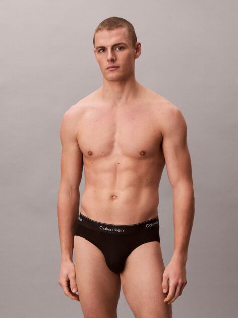 Μαύρο Σετ 3 Σλιπ - Icon Cotton Stretch  Άνδρας