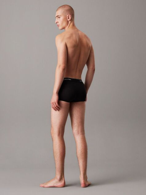 Μαύρο Σετ 3 Χαμηλόμεσα Μπόξερ - Icon Cotton Stretch  Άνδρας