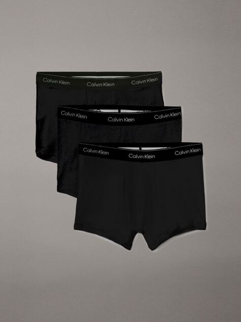 Μαύρο Σετ 3 Μπόξερ - Icon Cotton Stretch  Άνδρας