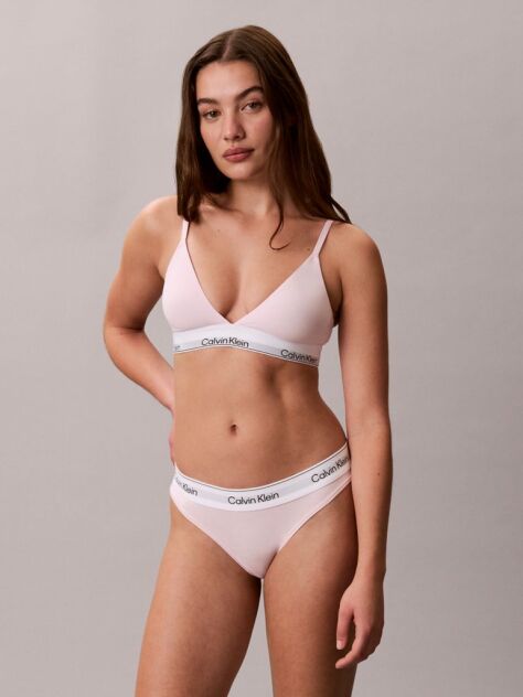 Ροζ Τριγωνικό Bralette Με Ελαφριά Επένδυση - Icon Cotton Modal  Γυναίκα