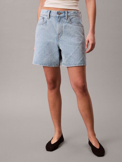 Denim Denim Σορτς Με Λεπτομέρεια Από Βελονάκι  Γυναίκα