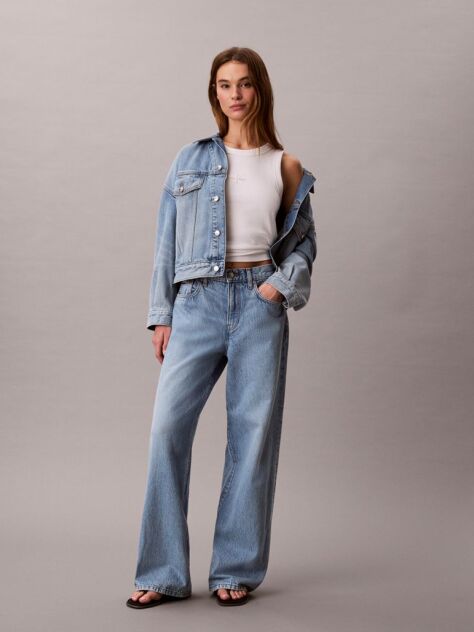 Denim Τζιν Με Άνετη Γραμμή Στα Πόδια  Γυναίκα