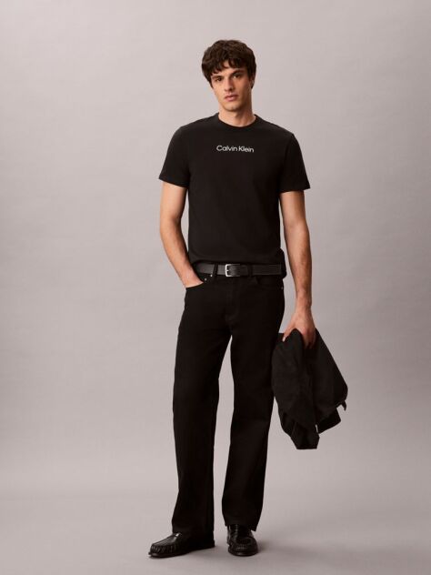 Black Logo T-shirt  Men