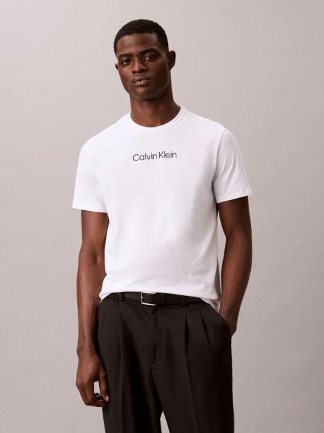 White Logo T-shirt  Men