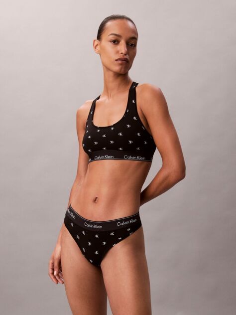 Black Unlined Bralette - Icon Cotton Modal  Women