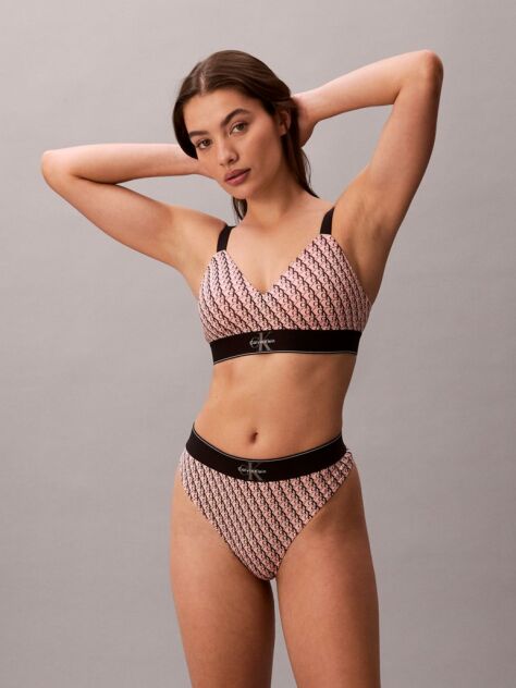 Ροζ Ελαστικό Στρινγκ - Graphic Monogram Microfibre  Γυναίκα