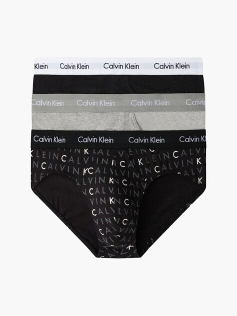 Multi 3 Pack Briefs - Cotton Stretch  Men