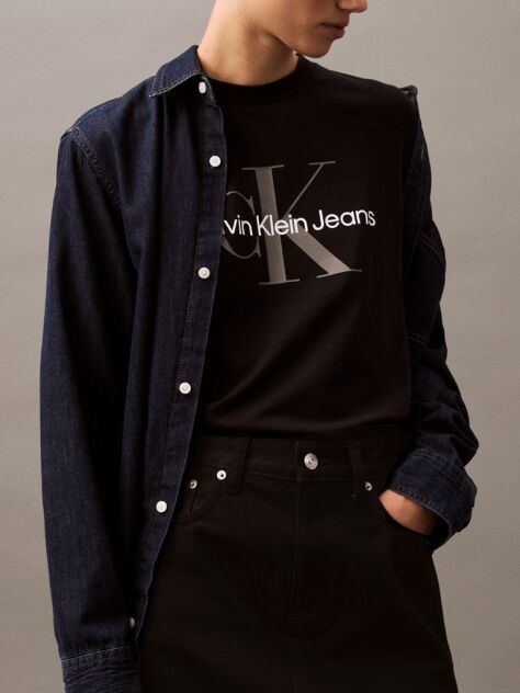 Black Monogram T-shirt  Women