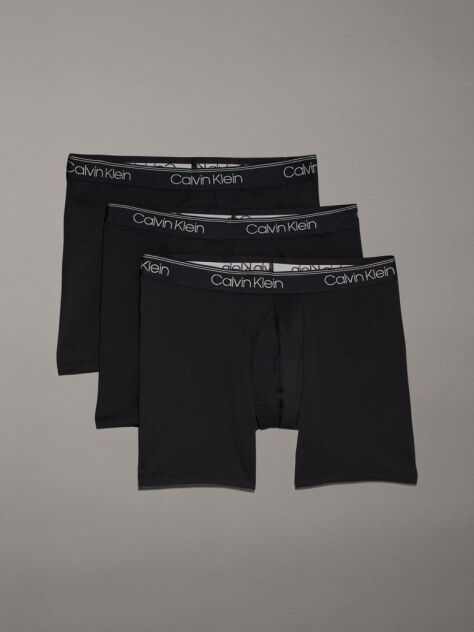 Black 3 Pack Boxer Briefs - Micro Stretch Wicking  Men
