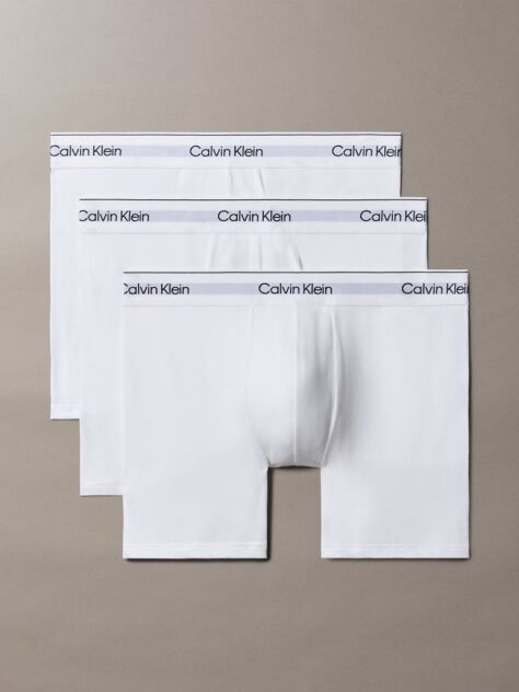 White 3 Pack Boxer Briefs - Modern Cotton  Men
