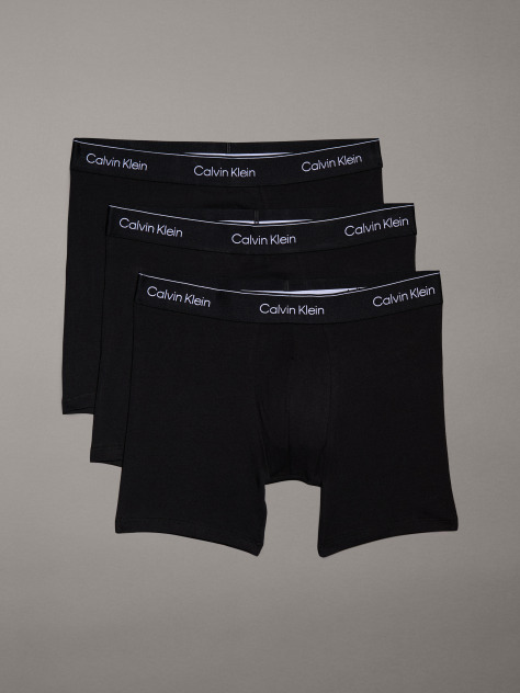 Black 3 Pack Boxer Briefs - Modern Cotton  Men