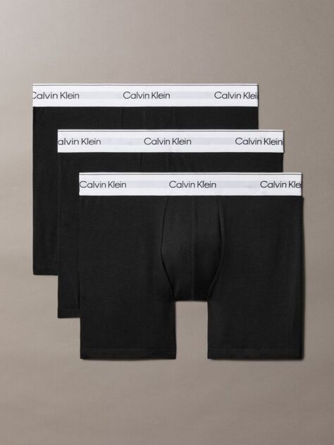 Black 3 Pack Boxer Briefs - Modern Cotton  Men