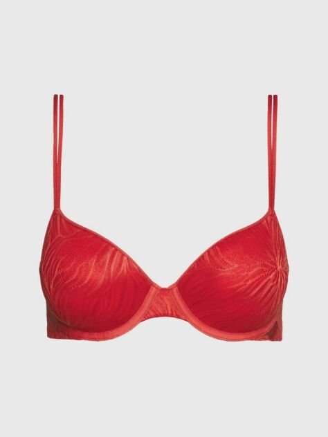 Red Demi T-shirt Bra - Sheer Marquisette  Women