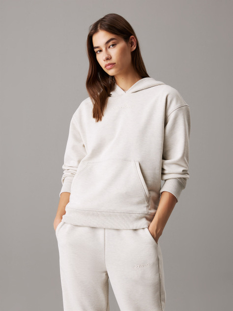 Γκρι Hoodie Από Βαμβακερό Terry  Γυναίκα