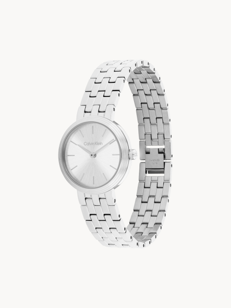 Silver Minimalist Bracelet Watch  Women