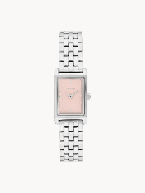 Pink CK Light Rectangular Bracelet Watch  Women