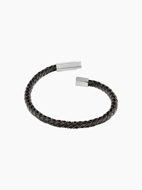 Black Industrial Facets Bracelet  Men