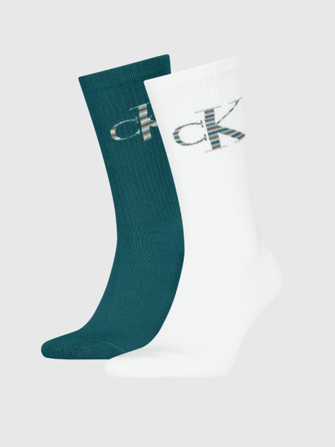 Multi 2 Pack Crew Socks  Men