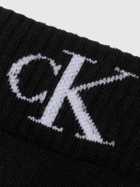 Black Quarter Socks 2 Pack Monogram  Men