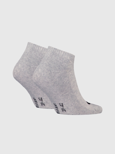 Grey 2 Pack Sneaker Socks  Men