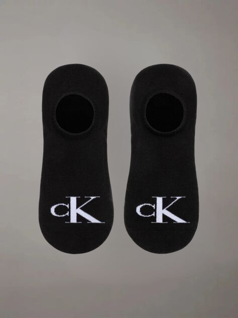 Black 2 Pack Invisible Socks   Men