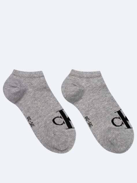 Grey 2 Pack Sneaker Socks  Women